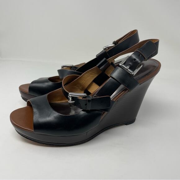 Coach Black Platform Sandals 8.5 - Picture 6 of 12